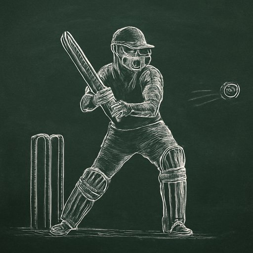 abc777 cricket batter facing a fast delivery